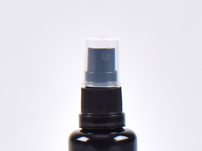 Zerstäuber schwarz, Kappe transparent   